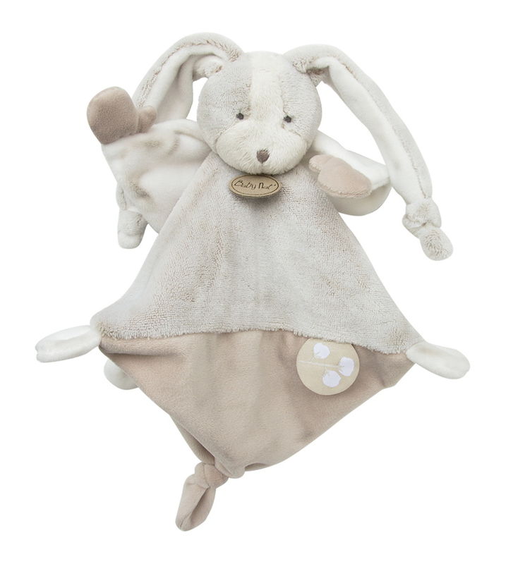  les toudoux baby comforter grey white rabbit 